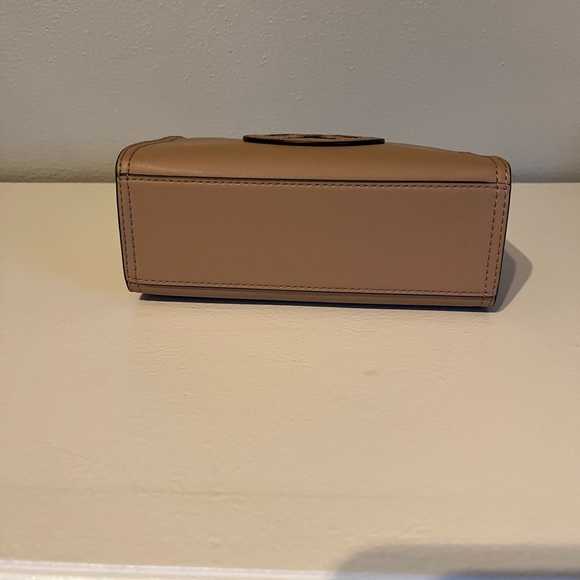 Tory Burch Tan Mini Bag with Structured Shape and Top Handle - Picture 2 of 9